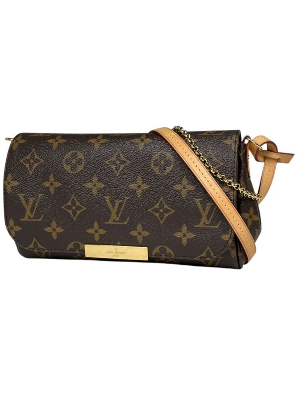 Louis Vuitton Favorite PM Shoulder Bag Pouch Monogram Brown